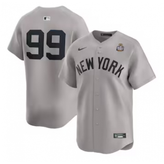 Men's New York Yankees 99 Aaron Judge Nike Gray 2024 World Series