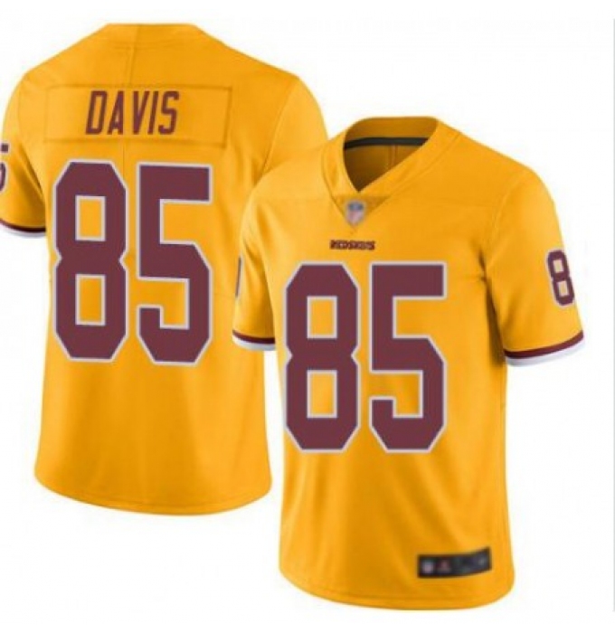 Men's Washington Redskins #85 Vernon Davis Gold Vapor Untouchable Limited NFL Stitched Jersey