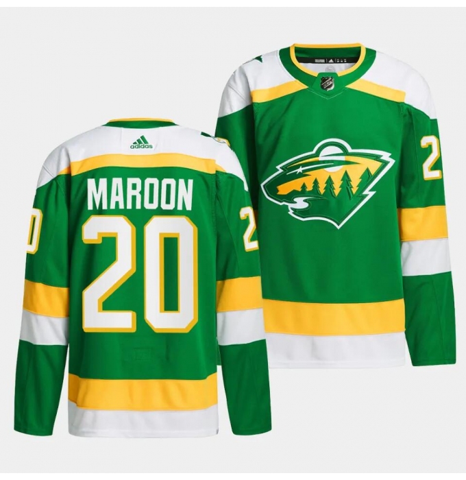 Men's Minnesota Wild #20 Patrick Maroon Green 2023-24 Stitched Jersey