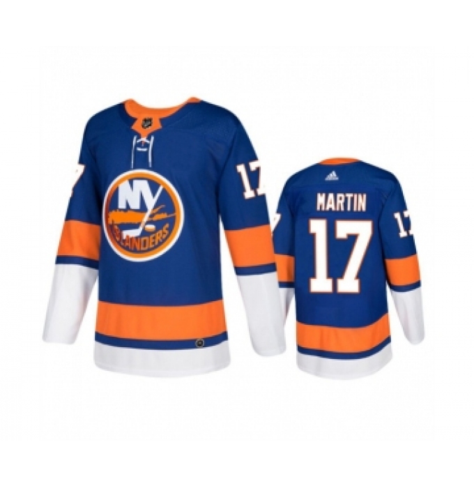 Men's New York Islanders #17 Matt Martin Royal Stitched Jersey