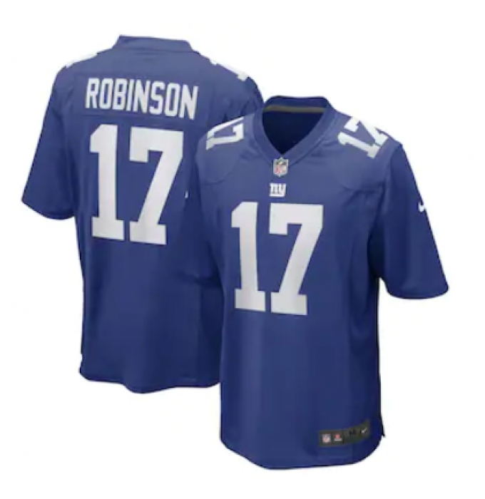 Men's New York Giants #17 Wan'Dale Robinson Nike Royal Game Player Jersey