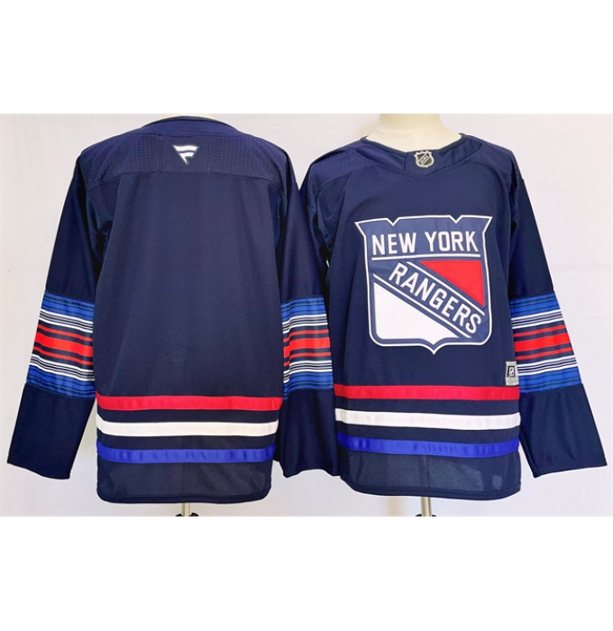 Men's New York Rangers Blank Navy 2024-25 Stitched Jersey