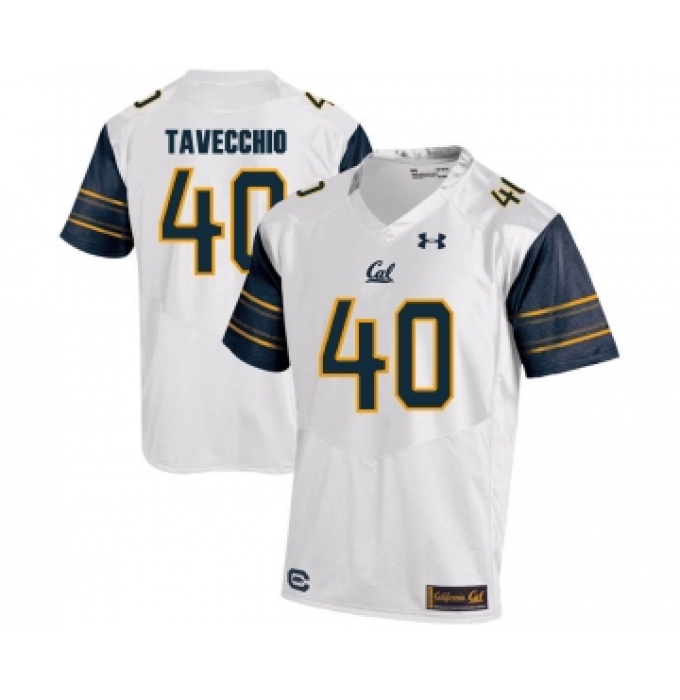 California Golden Bears 40 Giorgio Tavecchio White College Football Jersey