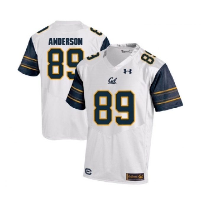 California Golden Bears 89 Stephen Anderson White College Football Jersey