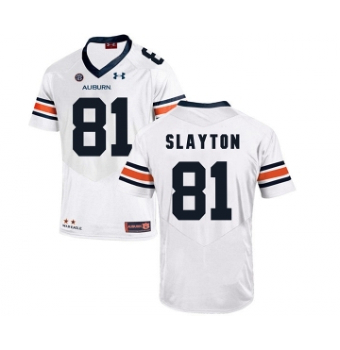 Auburn Tigers 81 Darius Slayton White College Football Jersey