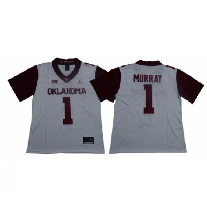 Oklahoma Sooners 1 Kyler Murray White 47 Game Winning Streak College Football Jersey