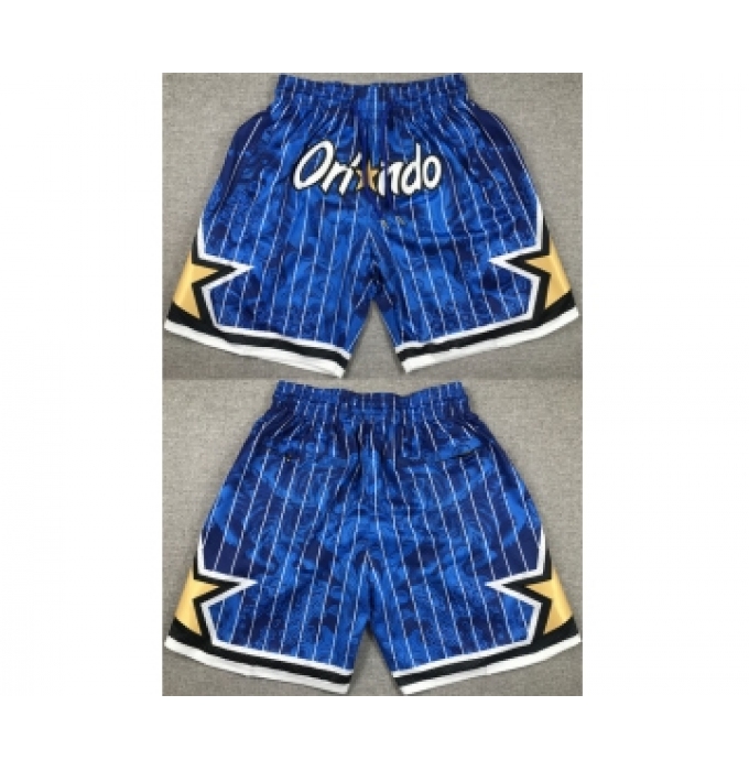 Men's Orlando Magic Blue Shorts(Run Small)