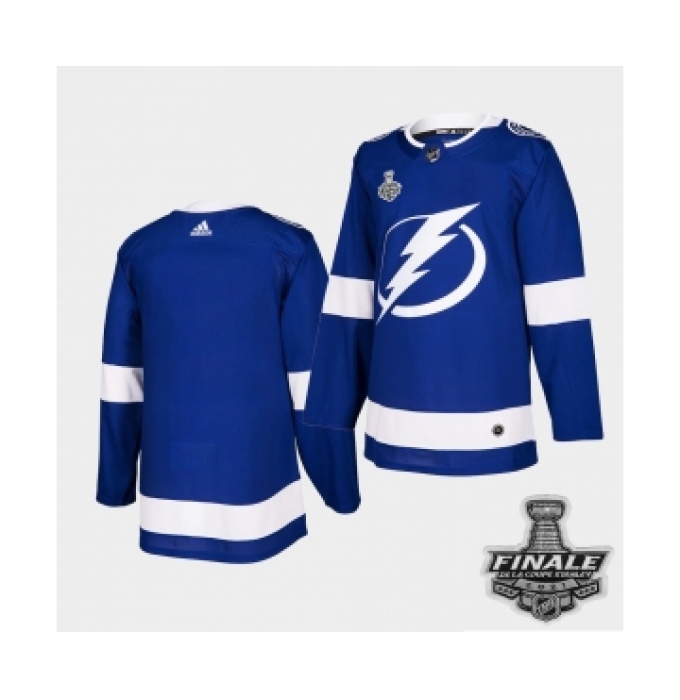 Men's Adidas Lightning Blue Home Authentic 2021 Stanley Cup Jersey