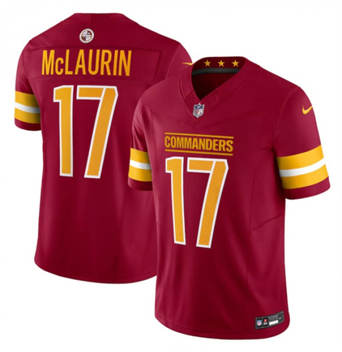 Men's Washington Commanders #17 Terry McLaurin Burgundy 2024 F.U.S.E. Vapor Limited Football Stitched Jersey