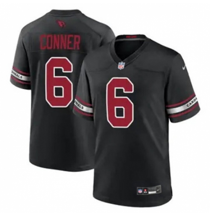 Men's Arizona Cardinals #6 James Conner Black 2024 F U S E Vapor Untouchable Limited Stitched