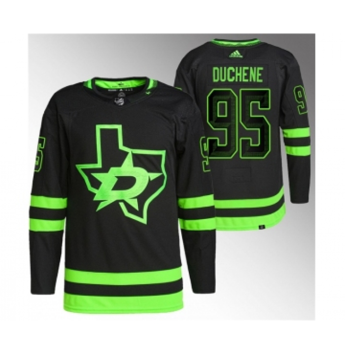 Men's Dallas Stars #95 Matt Duchene Black Stitched Jersey