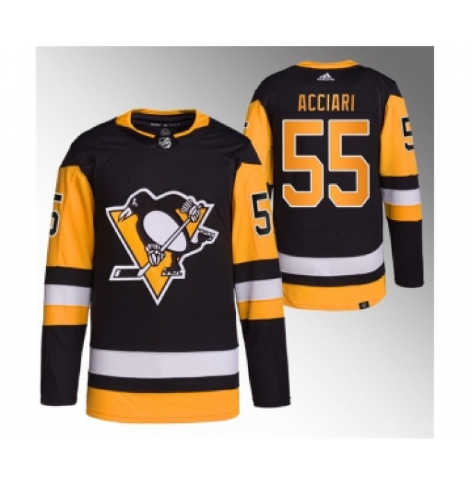 Men's Pittsburgh Penguins #55 Noel Acciari Black Stitched Jersey