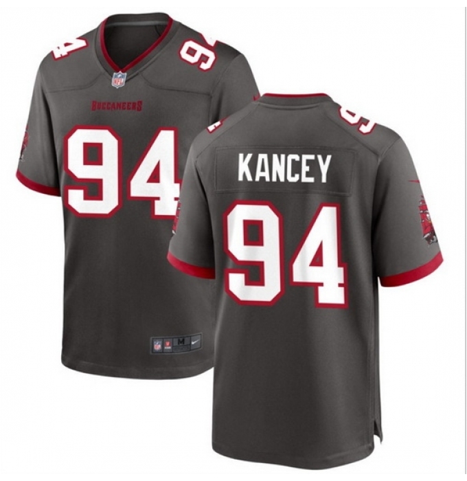 Men's Tampa Bay Buccaneers #94 Calijah Kancey Grey 2023 Draft Stitched Game Jersey