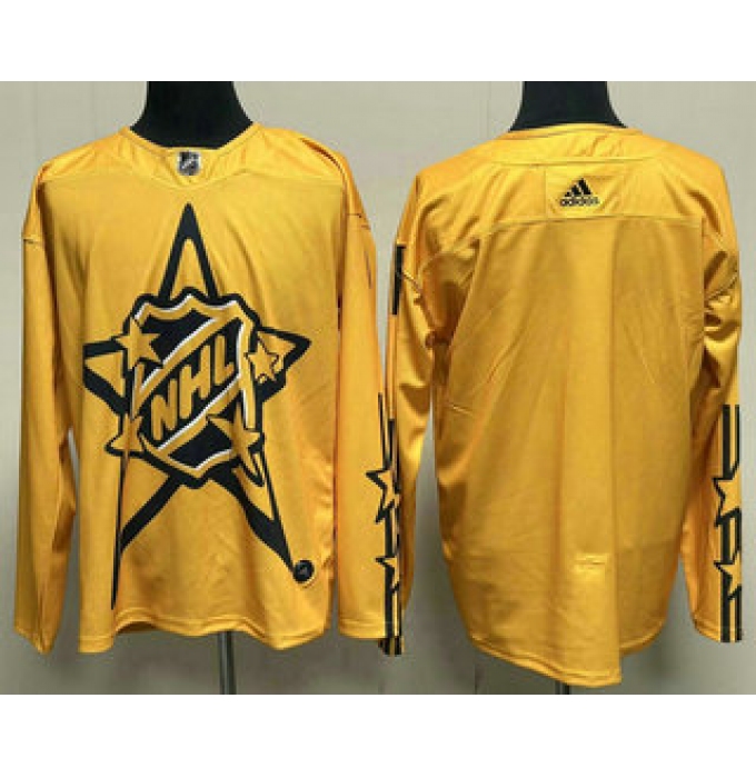 Men's All-Star Game 2024 Yellow Primegreen Stitched Hockey Jersey