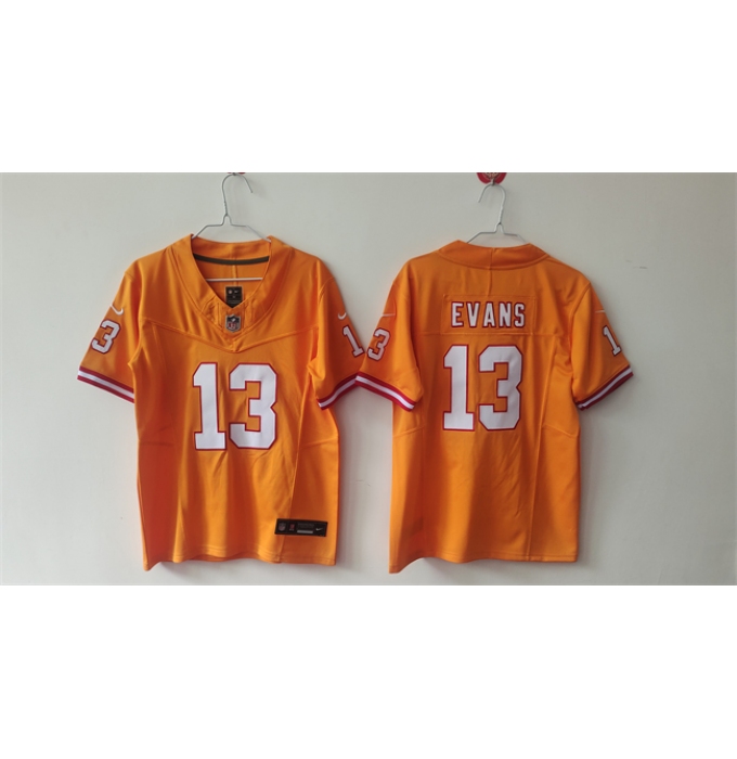 Youth Tampa Bay Buccaneers #13 Mike Evans Orange F.U.S.E Throwback Vapor Untouchable Limited Stitched Jersey