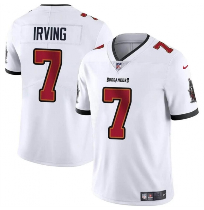 Men's Tampa Bay Buccaneers #7 Bucky Irving White Vapor Limited Stitched Jersey