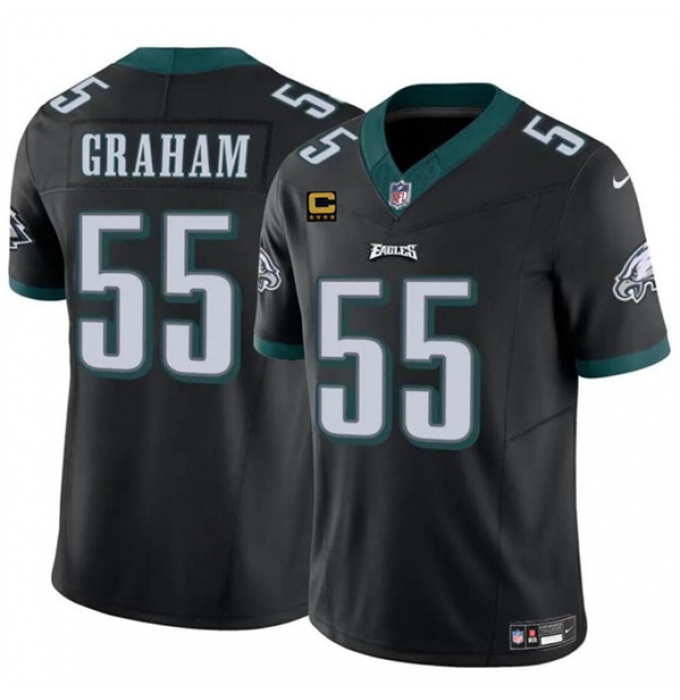 Men's Philadelphia Eagles #55 Brandon Graham Black F.U.S.E With 4-Star C Vapor Untouchable Limited Football Stitched Jersey