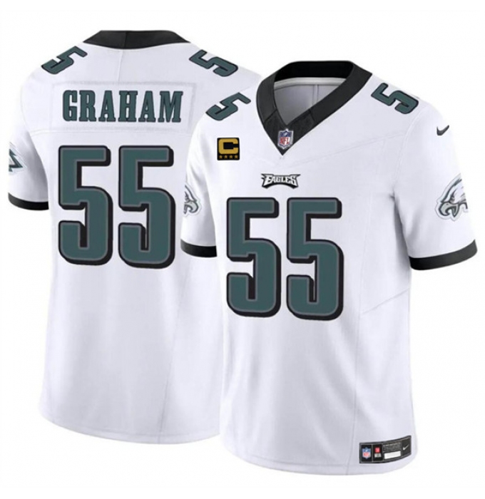 Men's Philadelphia Eagles #55 Brandon Graham White F.U.S.E With 4-Star C Vapor Untouchable Limited Football Stitched Jersey